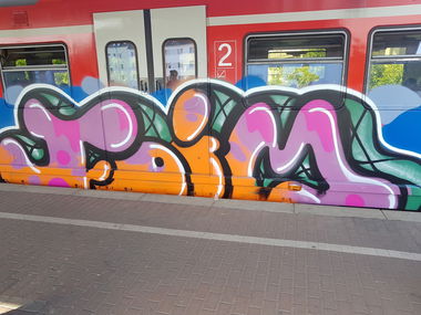 Graffiti Train in Köln - Photo by bocat - FOIM (2018)
