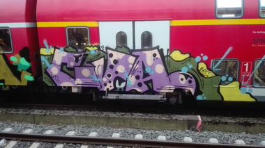 Graffiti Train in Köln - Photo by bocat - CVA (2017)