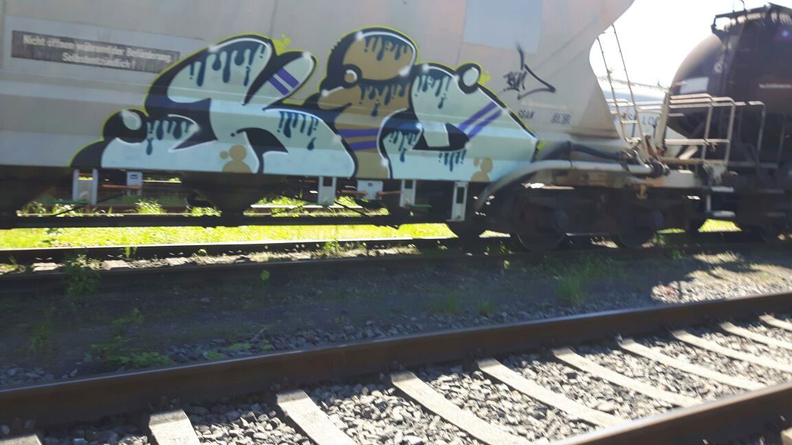 Graffiti Train in Deutschland - Photo by bocat - KID (2018)
