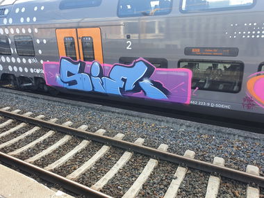 Graffiti Train in Köln - Photo by bocat - SIE (2020)