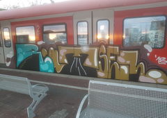 Graffiti Train in Köln - Photo by bocat - RÄTSEL (2018)