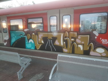 Graffiti Train in Köln - Photo by bocat - RÄTSEL (2018)