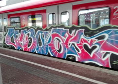 Graffiti Train in Köln - Photo by bocat - UBOOT (2018)