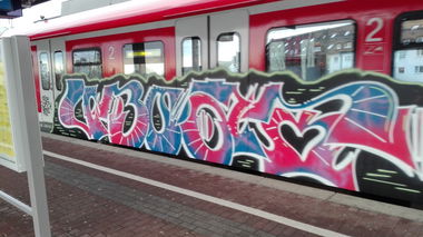 Graffiti Train in Köln - Photo by bocat - UBOOT (2018)