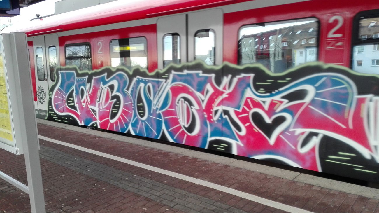 Graffiti Train in Köln - Photo by bocat - UBOOT (2018)