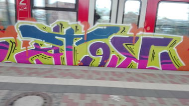 Graffiti Train in Köln - Photo by bocat - Atek (2017)