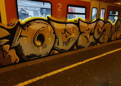 Graffiti Train in Köln - Photo by bocat - ODES (2019)