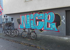 Graffiti Bombing in Köln - Photo by bocat - NICE (2017)