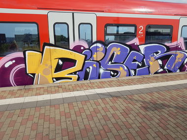 Graffiti Train in Köln - Photo by bocat - BÖSER (2018)