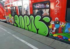 Graffiti Train in Köln - Photo by bocat - TOPAS (2018)