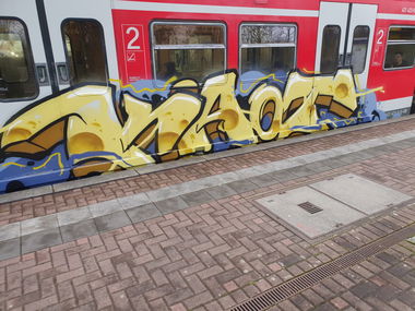 Graffiti Train in Köln - Photo by bocat - KAOT (2020)