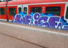 Graffiti Train in Köln - Photo by bocat - WEISE (2018)