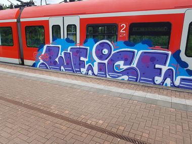 Graffiti Train in Köln - Photo by bocat - WEISE (2018)