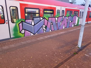 Graffiti Train in Köln - Photo by bocat - HACF (2020)