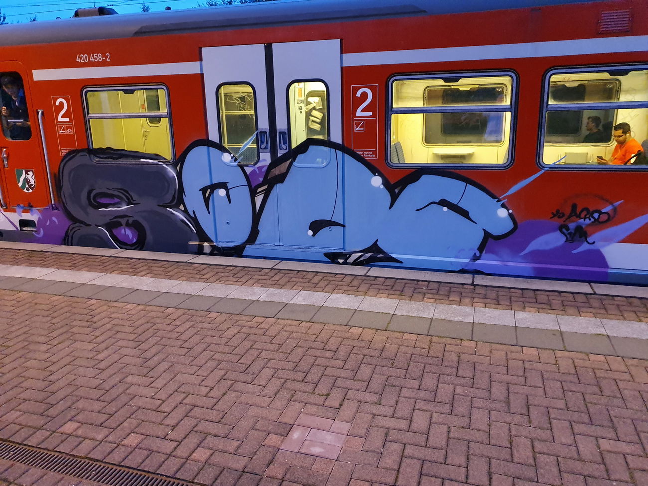 Graffiti Train in Köln - Photo by bocat - SOPE (2019)