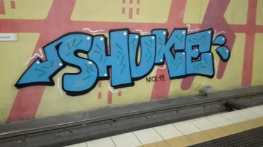 Graffiti Bombing in Köln - Photo by bocat - SHUKE (2017)