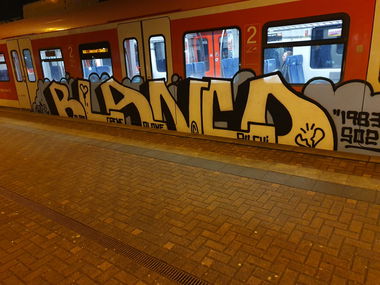 Graffiti Train in Köln - Photo by bocat - BLANCO (2020)