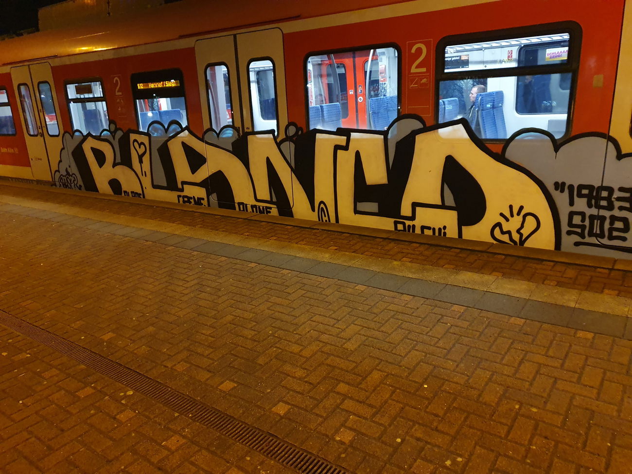 Graffiti Train in Köln - Photo by bocat - BLANCO (2020)
