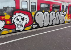 Graffiti Train in Köln - Photo by bocat - TOPAS (2017)