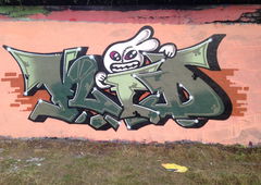 Graffiti Wall in Deutschland - Photo by bocat - KID (2018)