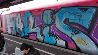 Graffiti Train in Köln - Photo by bocat - HARIS (2018)