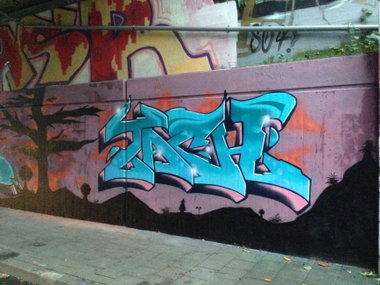 Graffiti Wall in Deutschland - Photo by bocat - kid, tach, neuss (2015)