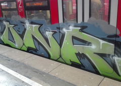Graffiti Train in Köln - Photo by bocat - ONR (2017)