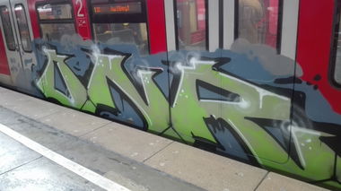 Graffiti Train in Köln - Photo by bocat - ONR (2017)