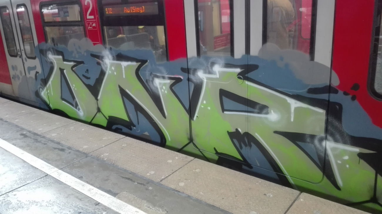 Graffiti Train in Köln - Photo by bocat - ONR (2017)