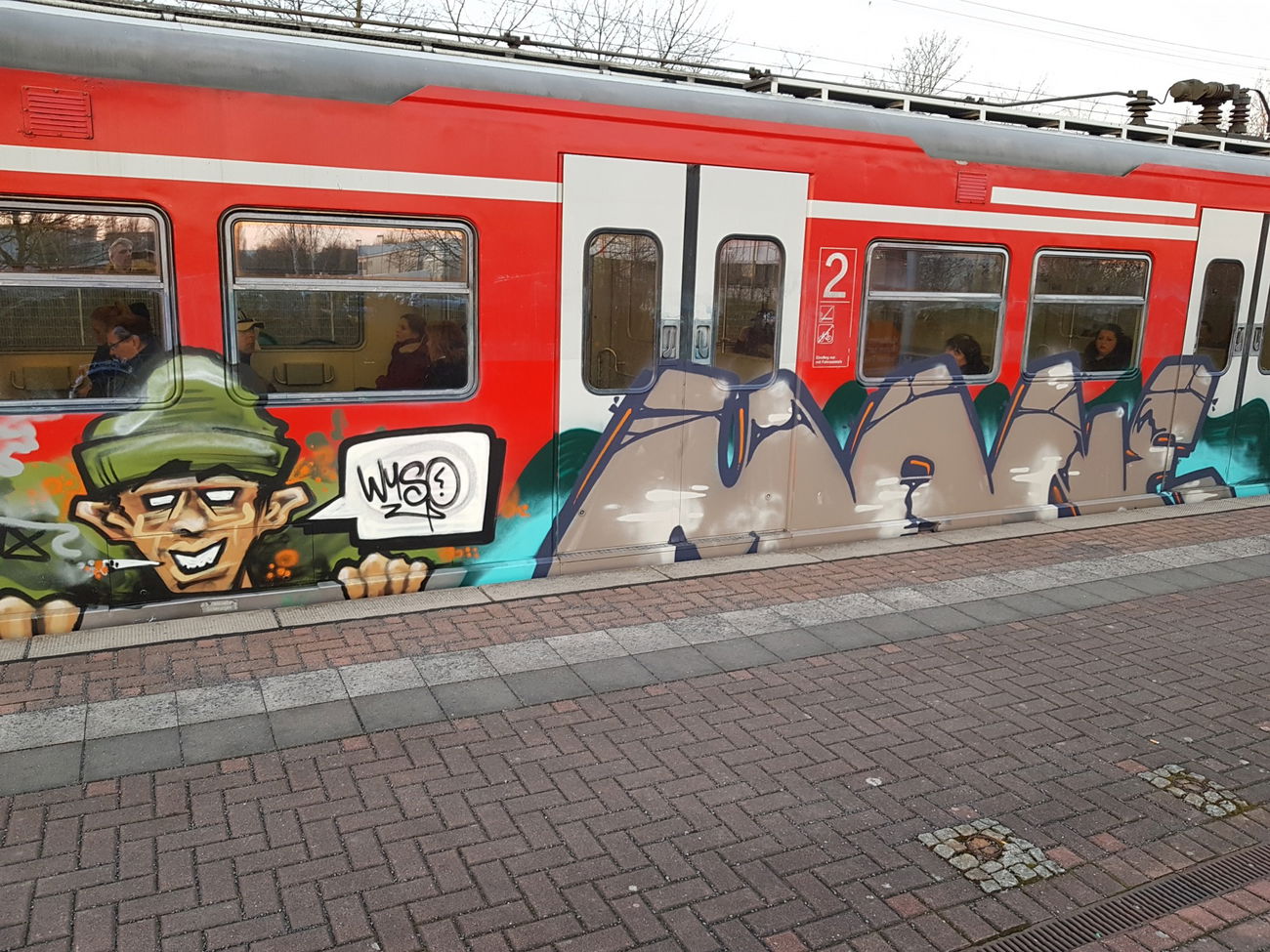Graffiti Train in Köln - Photo by bocat - MANE (2018)