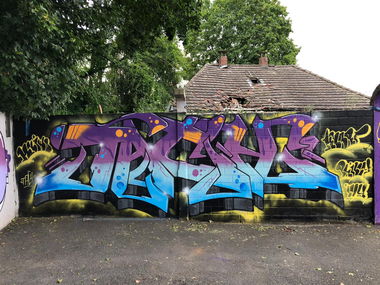Graffiti Train in Köln - Photo by bocat - TACH (2019)
