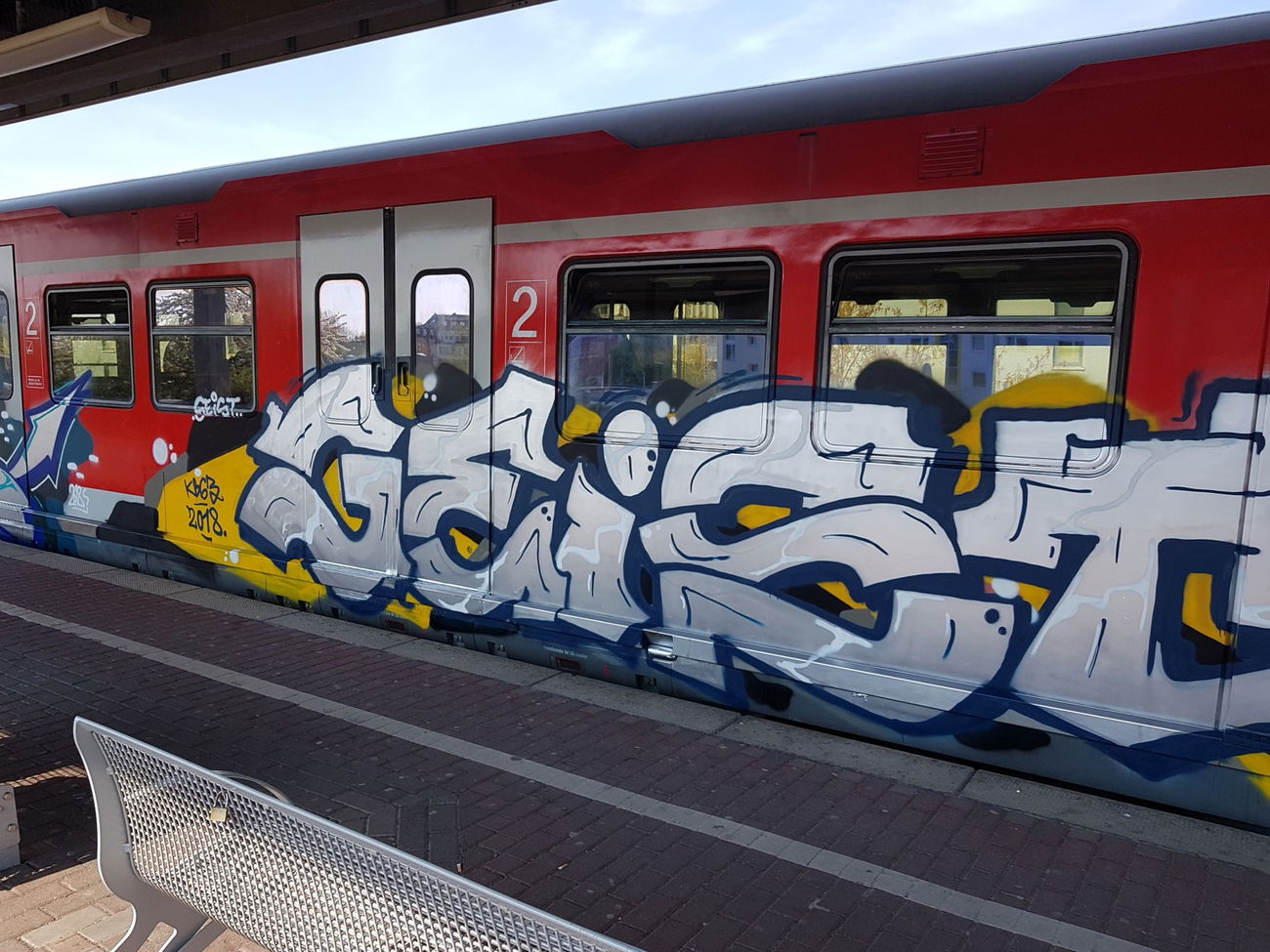 Graffiti Train in Köln - Photo by bocat - GEIST (2018)