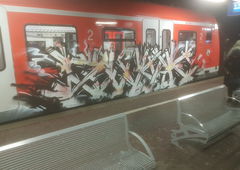 Graffiti Train in Köln - Photo by bocat (2018)