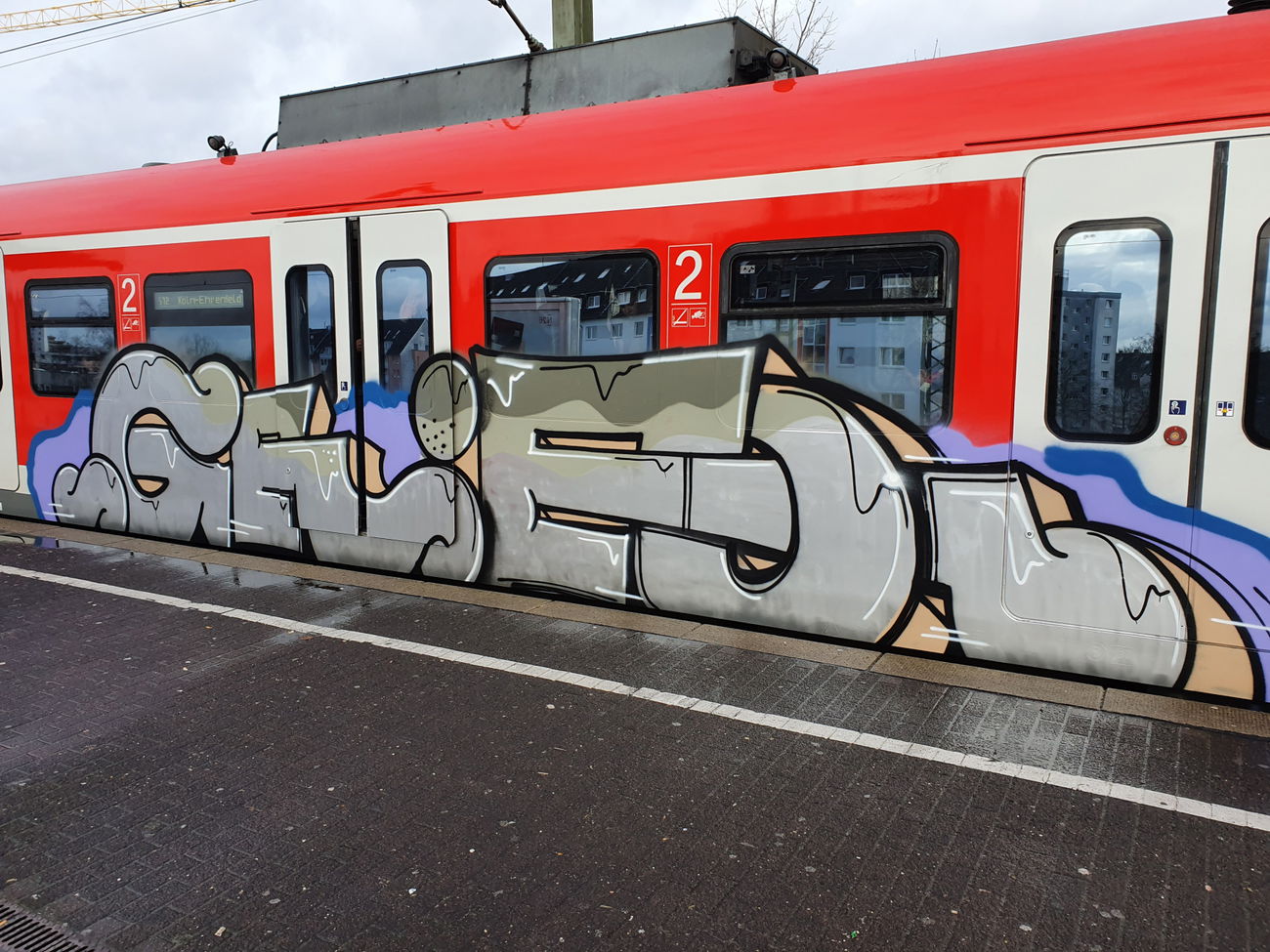 Graffiti Train in Köln - Photo by bocat - GEIER (2019)