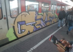 Graffiti Train in Köln - Photo by bocat - GEIER (2019)