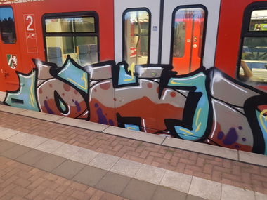 Graffiti Train in Köln - Photo by bocat - OH (2018)