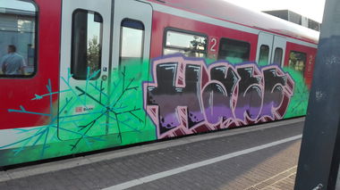 Graffiti Train in Köln - Photo by bocat - HACF (2017)
