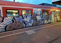 Graffiti Train in Köln - Photo by bocat - CHIK (2018)