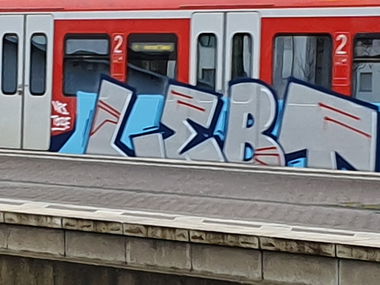 Graffiti Train in Köln - Photo by bocat - LEBT (2019)