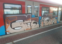 Graffiti Train in Köln - Photo by bocat - GEIER (2018)