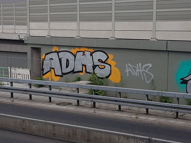 Graffiti Bombing in Köln - Photo by bocat - ADHS (2018)