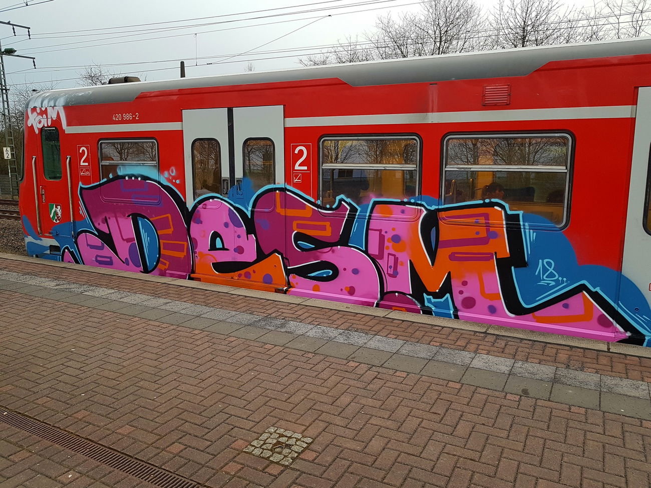 Graffiti Train in Köln - Photo by bocat - DESM (2018)
