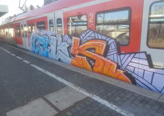 Graffiti Train in Köln - Photo by bocat - CHIK (2018)