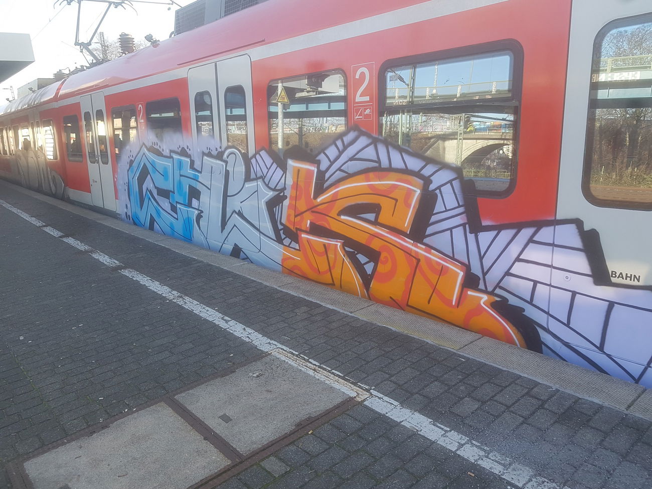 Graffiti Train in Köln - Photo by bocat - CHIK (2018)