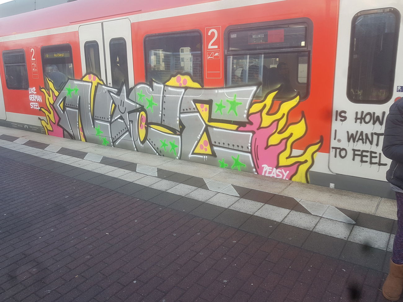 Graffiti Train in Köln - Photo by bocat - NICE (2019)