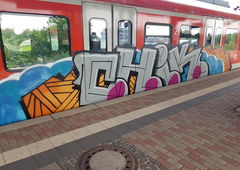 Graffiti Train in Köln - Photo by bocat - CHIK (2018)