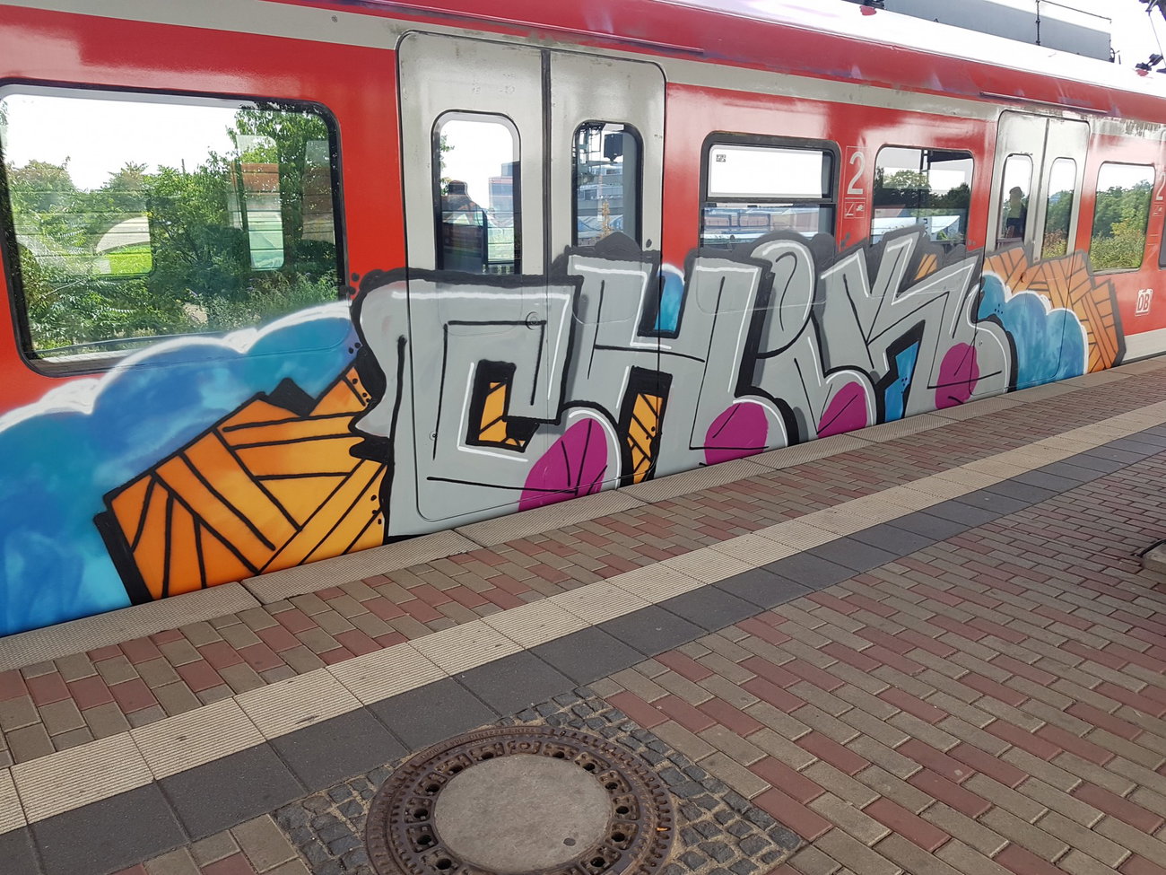 Graffiti Train in Köln - Photo by bocat - CHIK (2018)