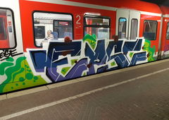 Graffiti Train in Köln - Photo by bocat - EPSC (2018)