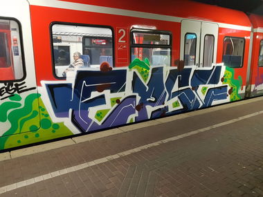 Graffiti Train in Köln - Photo by bocat - EPSC (2018)