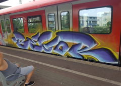 Graffiti Train in Köln - Photo by bocat - BEGOR (2018)
